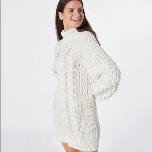 JOIE Cozy White Knit Sweater Dress